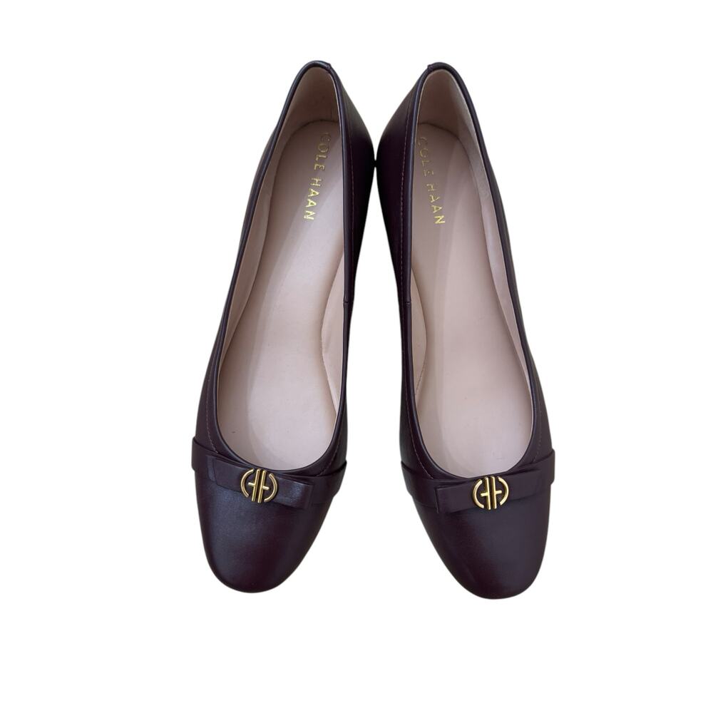 Cole Haan Burgundy Malta Wedge Women's Pump Size: 9.5